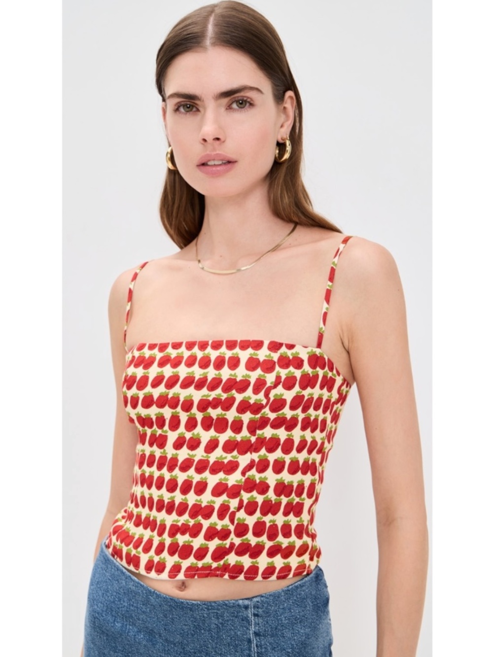 NEW Reformation Overland Top Fresh Tomato 10
